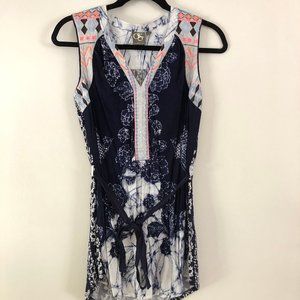 Anthropologie Embroidered Sleeveless Tunic
